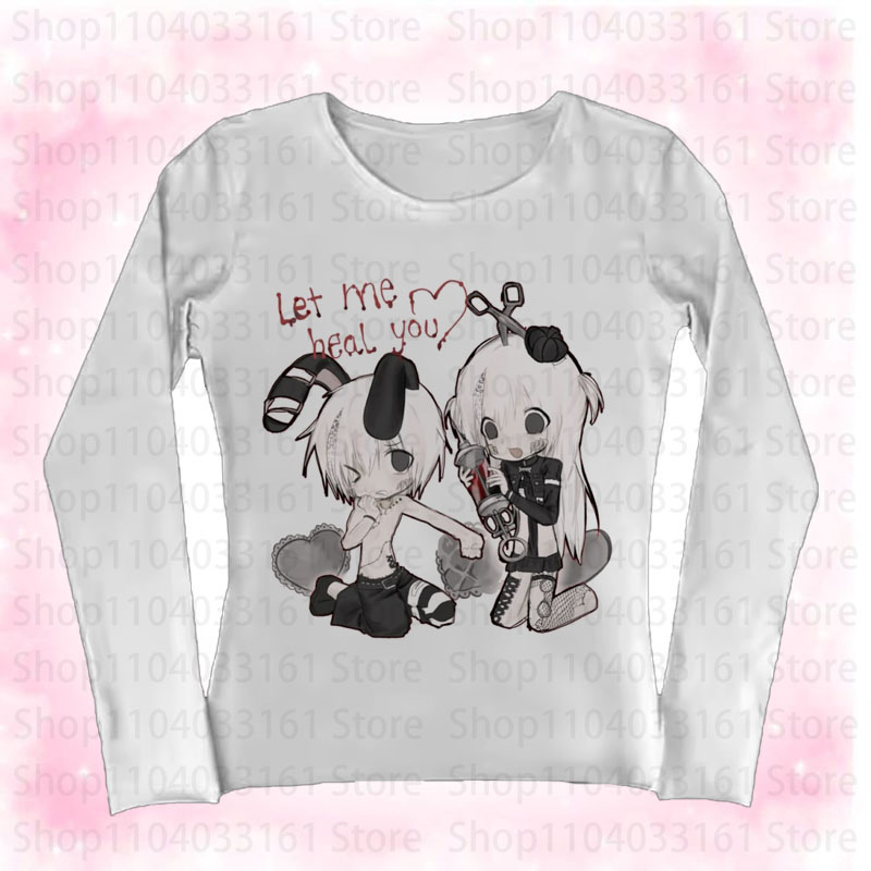 Baby Y2K Clothing - Kaos Anime Girl Y2k, Kaos Gothic