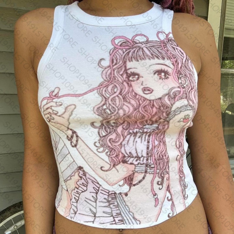 Baby Y2K Clothing - Atasan Wanita Tank & Camisole Atasan