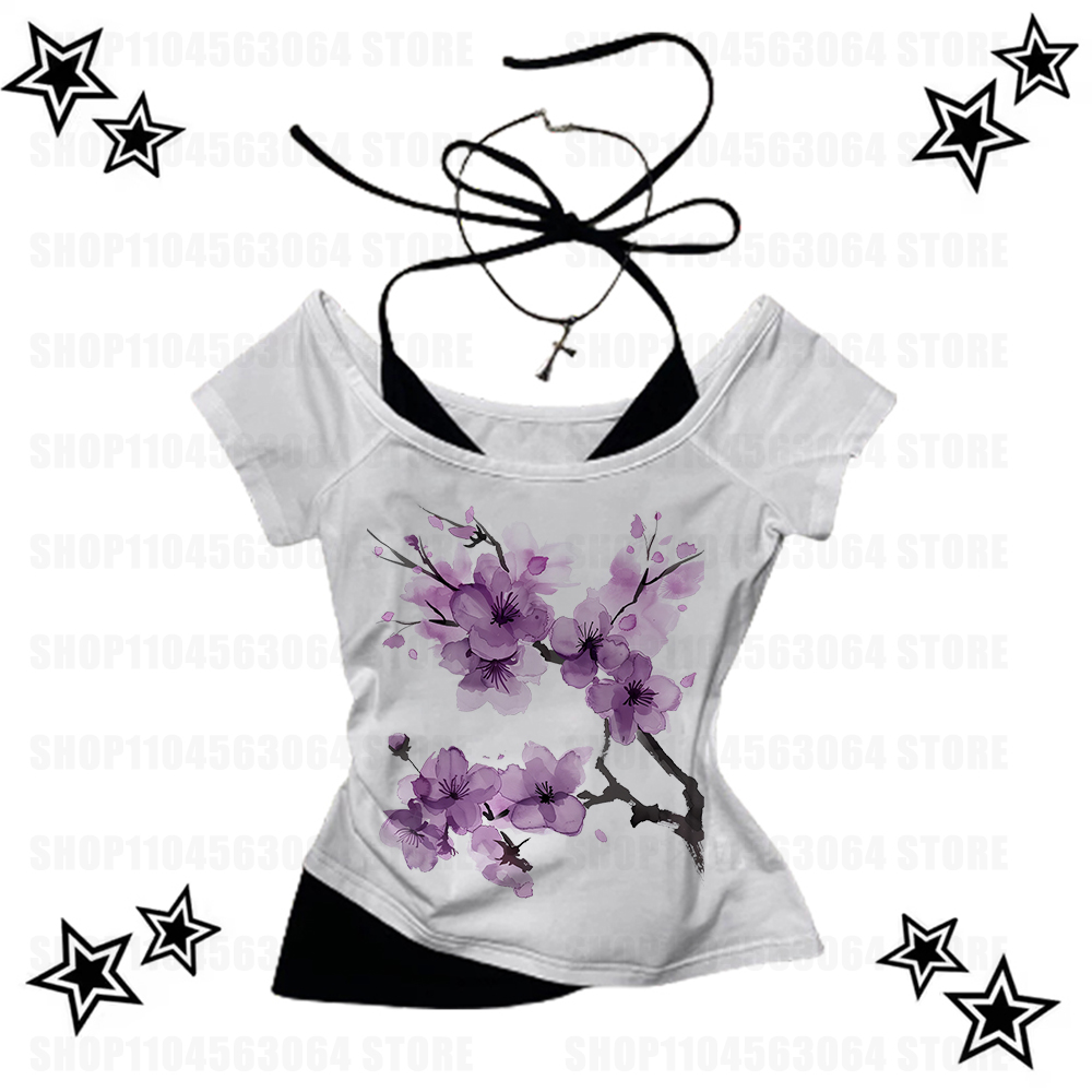 Baby Y2K Clothing - Korset Wanita Pakaian Gambar Grafis Kamisol