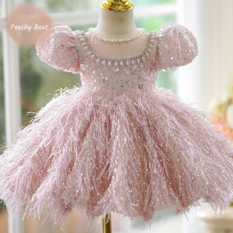 Gaun payet bulu bayi perempuan - Baby Z Clothing ulasan dan harga