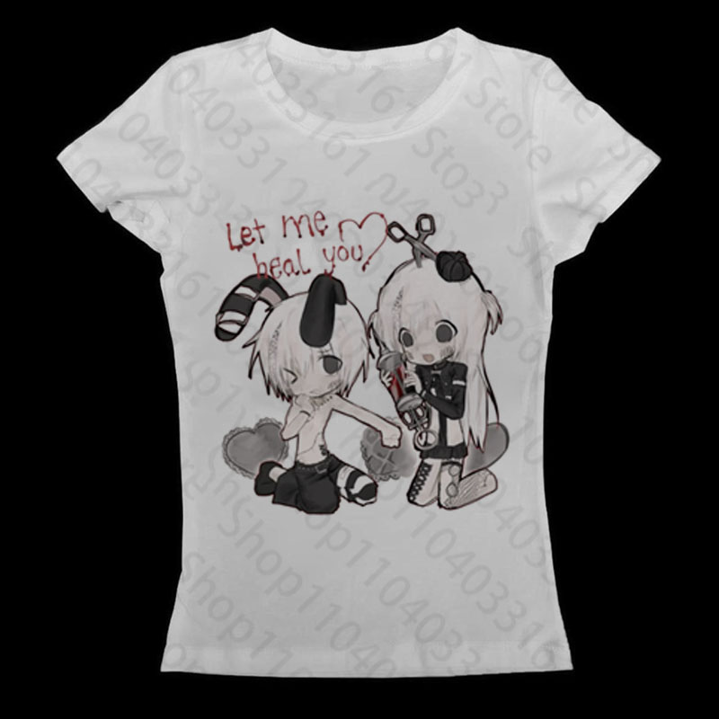 Kaos Anime Girl Y2k, Kaos Goth - Baby Y2K Clothing ulasan dan harga